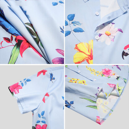 Shirt Streetwear Man For Hawaiian Fashion Beach - Image 3