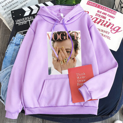 Hoodie Ladies Pullover Large Sweatshirt Streetwear - Image 6