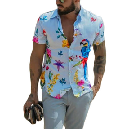 Shirt Streetwear Man For Hawaiian Fashion Beach - Image 4